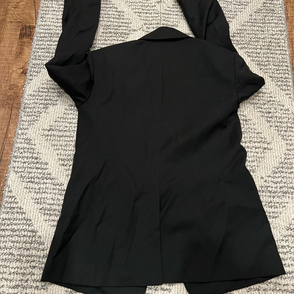 EVERLANE The Italian GoWeave Preppy Black Wool Blazer - Picture 4 of 12